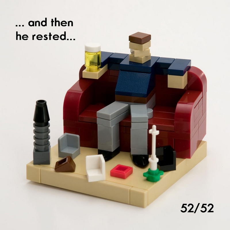 Illustration for article titled 52 weeks of Lego vignettes show a very weird 2014